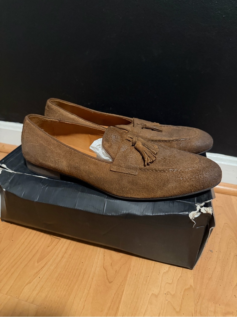 Men's ALDO Europe Olibert Brown Suede Tassel Loafers